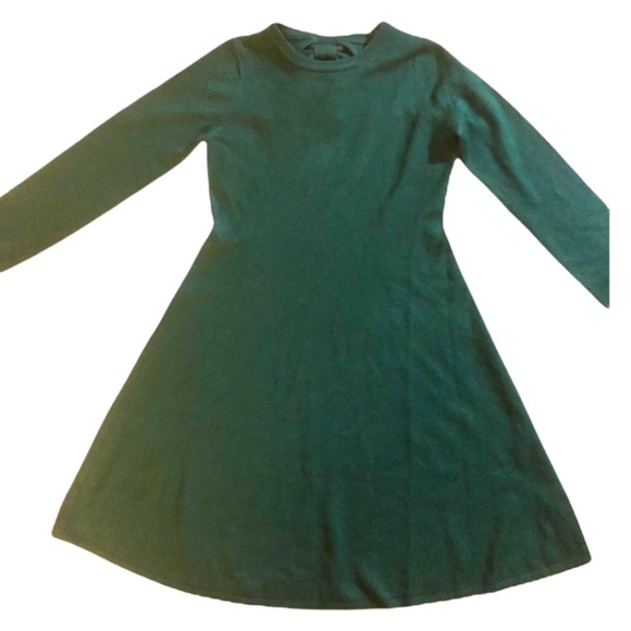 Vince Camuto Forest Green Bow Sweater Dress S NWT - Picture 6 of 11